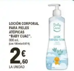 E.Leclerc BABY CUAC Loción corporal para pieles atópicas oferta