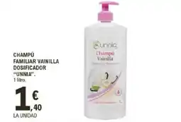 E.Leclerc IFA UNNIA Champú familiar vainilla dosificador oferta