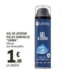 E.Leclerc IFA UNNIA Gel de afeitar pieles sensibles oferta
