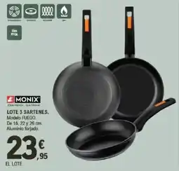 E.Leclerc MONIX Lote 3 sartenes oferta