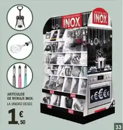 E.Leclerc Artículos de menaje inox. oferta