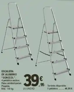 E.Leclerc Escalera de aluminio "sonecol". oferta