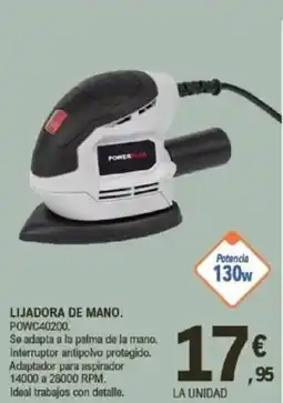 E.Leclerc Lijadora de mano oferta