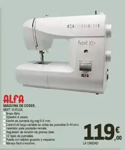E.Leclerc ALFA Máquina de coser. oferta