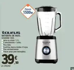 E.Leclerc TAURUS Batidora de vaso. magnum 1500. oferta