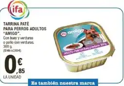 E.Leclerc IFA AMIGO Tarrina paté para perros adultos oferta