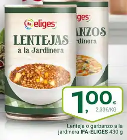 Supermercados Dani IFA-ELIGES Lenteja o garbanzo a la jardinera oferta