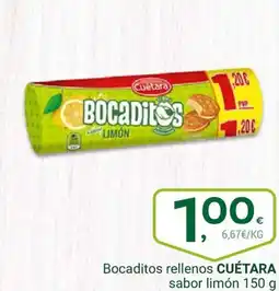 Supermercados Dani CUÉTARA Bocaditos rellenos sabor limón oferta
