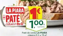Supermercados Dani LA PIARA Paté de cerdo clásico oferta