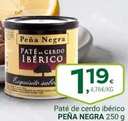 Supermercados Dani PEÑA NEGRA Paté de cerdo ibérico oferta