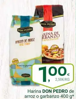 Supermercados Dani DON PEDRO Harina de arroz o garbanzo oferta