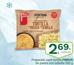 Supermercados Dani FINDUS Preparado para tortilla de patata con cebolla oferta