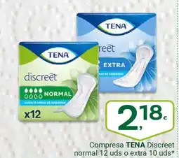 Supermercados Dani TENA Compresa Discreet normal 12 uds o extra 10 uds oferta