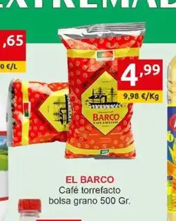 Supermercados Extremadura EL BARCO Café torrefacto bolsa grano oferta