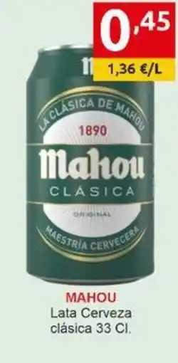 Supermercados Extremadura MAHOU Lata Cerveza clásica oferta