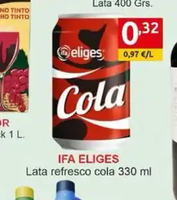 Supermercados Extremadura IFA ELIGES Lata refresco cola oferta