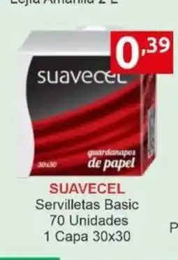 Supermercados Extremadura SUAVECEL Servilletas Basic 70 Unidades 1 Capa oferta