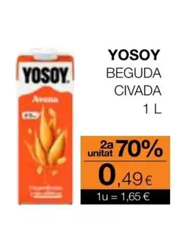 Plusfresc YOSOY Beguda civada oferta