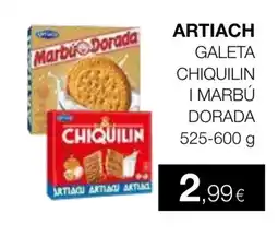 Plusfresc ARTIACH Galeta chiquilin i marbú dorada oferta
