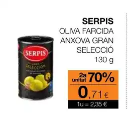 Plusfresc SERPIS Oliva farcida anxova gran selecció oferta