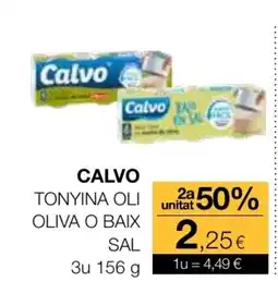 Plusfresc CALVO Tonyina oli oliva o baix sal oferta