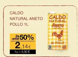 Plusfresc Caldo natural aneto pollo oferta