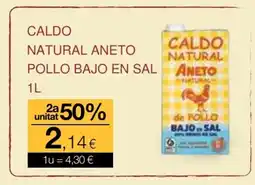 Plusfresc Caldo natural aneto pollo bajo en sal oferta