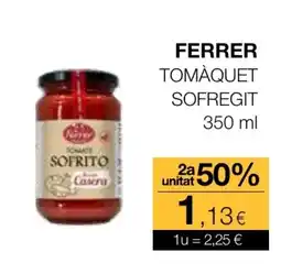 Plusfresc FERRER Tomàquet sofregit oferta