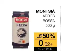 Plusfresc MONTSIÀ Arròs bossa oferta