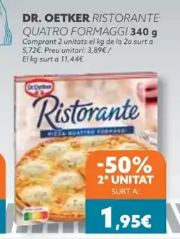 Plusfresc DR. OETKER Ristorante quatro formaggi oferta