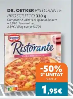 Plusfresc DR. OETKER Ristorante prosciutto oferta