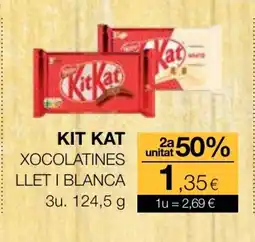 Plusfresc KIT KAT Xocolatines llet i blanca oferta