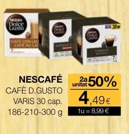 Plusfresc NESCAFÉ Cafè d.gusto oferta