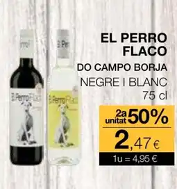 Plusfresc EL PERRO FLACO DO CAMPO BORJA Negre i blanc oferta