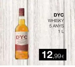 Plusfresc DYC Whisky 5 anys oferta
