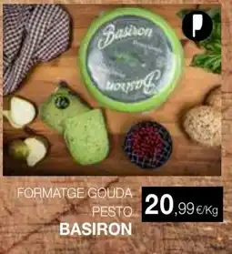 Plusfresc BASIRON Formatge gouda pesto oferta