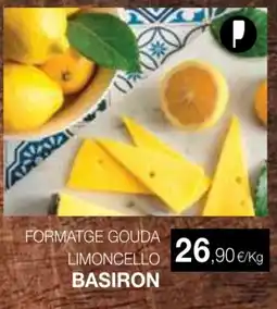Plusfresc BASIRON Formatge gouda limoncello oferta