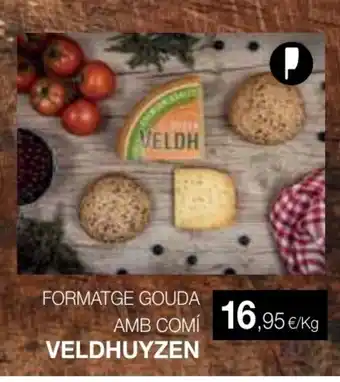 Plusfresc VELDHUYZEN Formatge gouda amb comí oferta