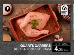 Plusfresc Quarts darrers de pollastre certificat oferta