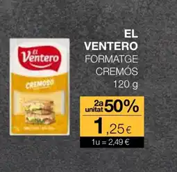 Plusfresc EL VENTERO Formatge cremós oferta
