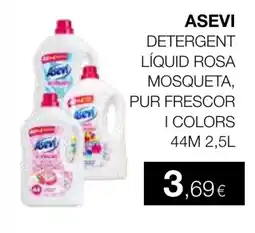 Plusfresc ASEVI Detergent líquid rosa mosqueta, pur frescor i colors oferta