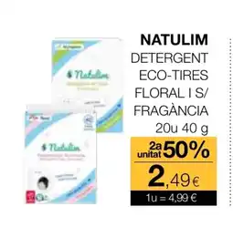 Plusfresc NATULIM Detergent eco-tires floral i s/ fragància oferta