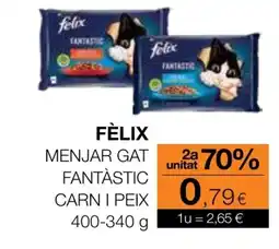 Plusfresc FÈLIX Menjar gat fantàstic carn i peix oferta
