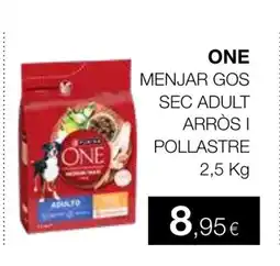 Plusfresc ONE Menjar gos sec adult arròs i pollastre oferta