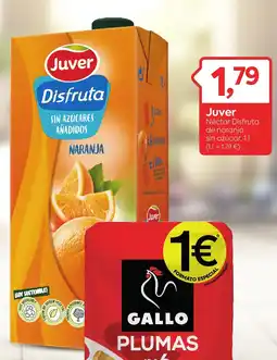 Suma Supermercados JUVER Néctar Disfruta de naranja sin azúcar oferta