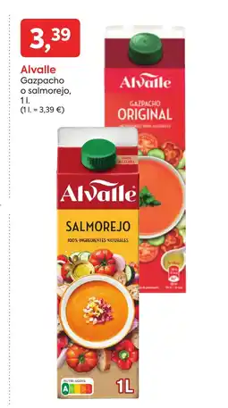 Suma Supermercados ALVALLE Gazpacho o salmorejo oferta