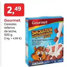 Suma Supermercados GOURMET Cereales rellenos de leche oferta