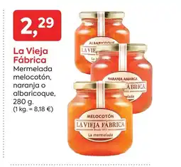Suma Supermercados LA VIEJA FÁBRICA Mermelada melocotón, naranja o albaricoque oferta
