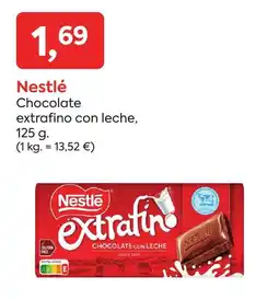Suma Supermercados NESTLÉ Chocolate extrafino con leche oferta