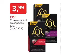 Suma Supermercados L'OR Café variedad en cápsulas oferta